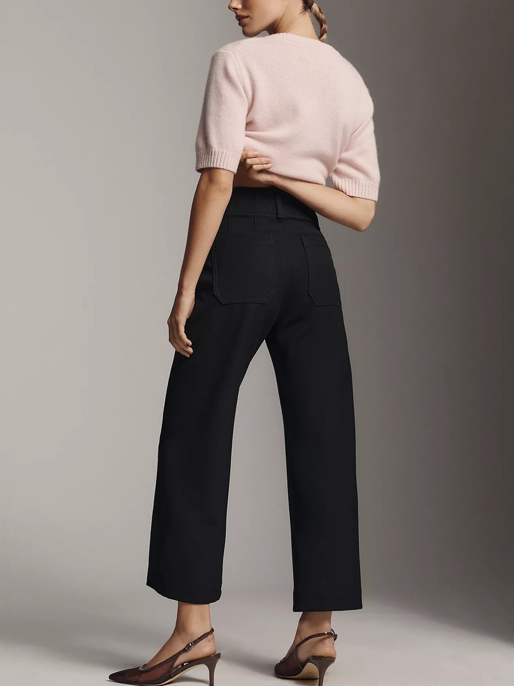 Anthropologie Colette Crop Stretch-Twill Pants by Maeve - Picture 3 of 5